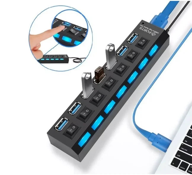 Hub USB 2.0 com 7 Portas