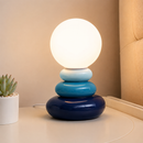 Abajur LED Pedras Coloridas