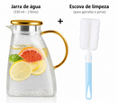 Jarra de Vidro 1,8L com Tampa e Alça