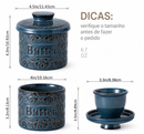 Manteigueira de Cerâmica Vintage