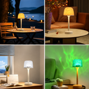 Luminária LED com Efeito Ondas d'Água