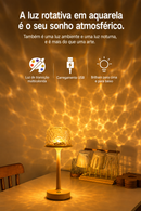 Luminária LED com Efeito Ondas d'Água