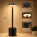 Luminária de Mesa LED sem Fio