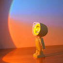 Luminária Astronauta LED com Projeção Arco-Íris