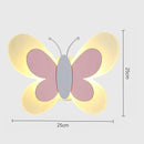 Luminária Borboleta Rosa de Parede
