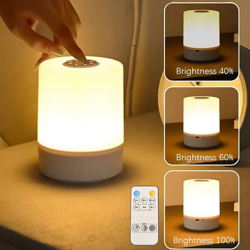 Abajur LED de Mesa Recarregável