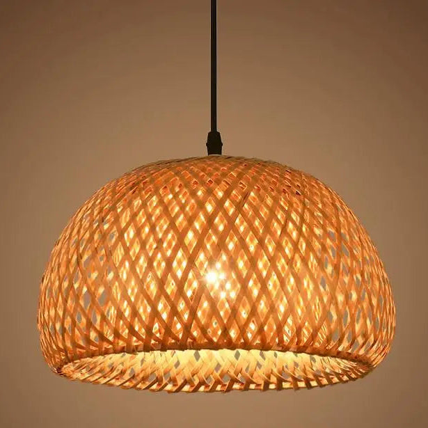 Pendente de Bambu e Rattan