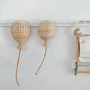 Balão Decorativo de Parede em Bambu e Rattan