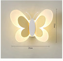 Luminária Borboleta Rosa de Parede