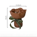 Vaso Rosa em Cerâmica