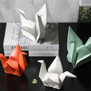 Escultura Pássaro Origami em Cerâmica