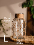 Vaso Suspenso de Vidro com Corda