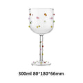 Taça de Vinho com Strass e Mosaico