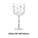 Taça de Vinho com Strass e Mosaico