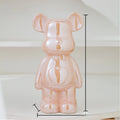 Estátua Decorativa Ursinho Bear Brick em Cerâmica