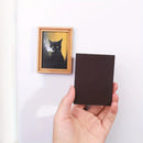 Ímã de Geladeira Gato Preto e Branco