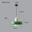 Lustre Pendente de Vidro Estilo Bauhaus Nórdico
