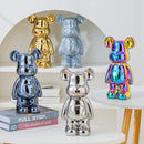 Estátua Decorativa Ursinho Bear Brick em Cerâmica