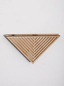 Vaso Triangular de Parede em Madeira