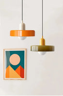 Lustre Pendente de Vidro Estilo Bauhaus Nórdico