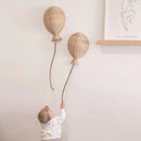 Balão Decorativo de Parede em Bambu e Rattan