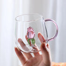 Copo de Vidro 3D Transparente