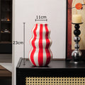 Vaso Decorativo de Cerâmica Listrado