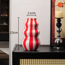 Vaso Decorativo de Cerâmica Listrado