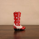 Escultura Bota Cowboy em Resina