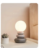 Abajur LED Pedras Coloridas