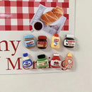 Kit 8 Ímãs de Geladeira Comidinhas