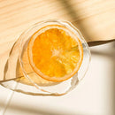 Porta-Copos Laranja em Resina Transparente