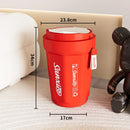 Lixeira de Mesa com Tampa Giratória