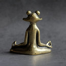 Estátua Zen de Sapo em Metal