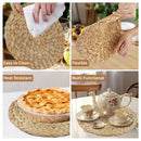 Kit 6 Sousplats Redondos 30cm em Rattan