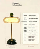 Luminária de Mesa Mid-Century em Vidro
