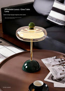 Luminária de Mesa Mid-Century em Vidro