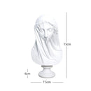 Busto Decorativo Deusa Grega com Véu