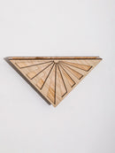Vaso Triangular de Parede em Madeira