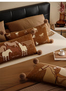Capa de Almofada Cavalo Retangular
