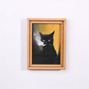 Ímã de Geladeira Gato Preto e Branco