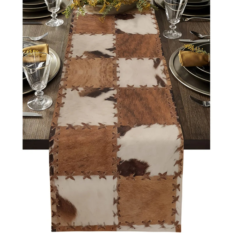 Caminho de Mesa Estampa Cowhide