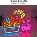 Letreiro Neon Takoyaki