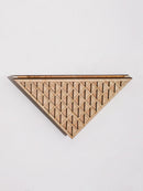 Vaso Triangular de Parede em Madeira