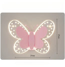 Luminária Borboleta Rosa de Parede