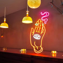 Letreiro Neon Mão e Olho LED USB