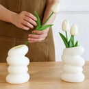 Vaso Decorativo Espiral Branco