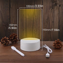 Luminária LED com Quadro de Mensagens