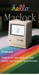 Relógio Despertador Retrô Estilo Macintosh