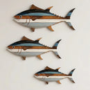 Kit 3 Peixes Decorativos de Parede em Madeira